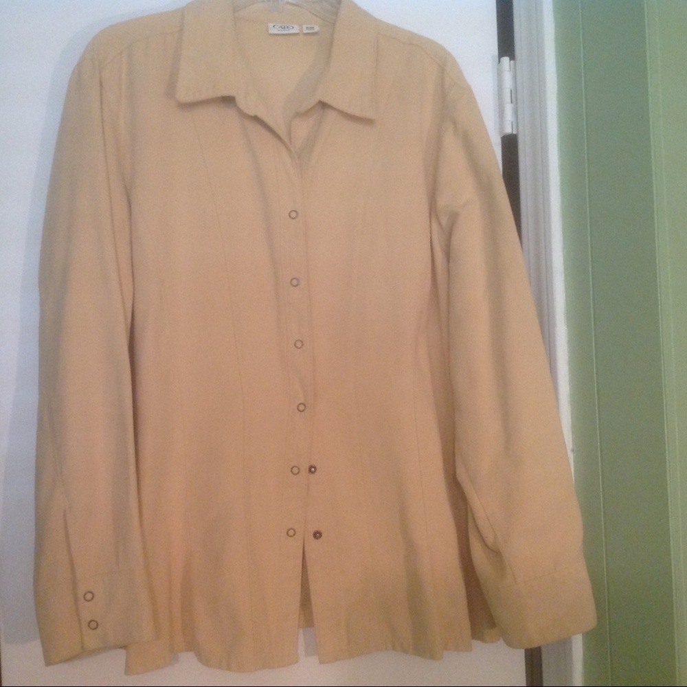 Cato Camel/Tan Snap-up Overshirt Used